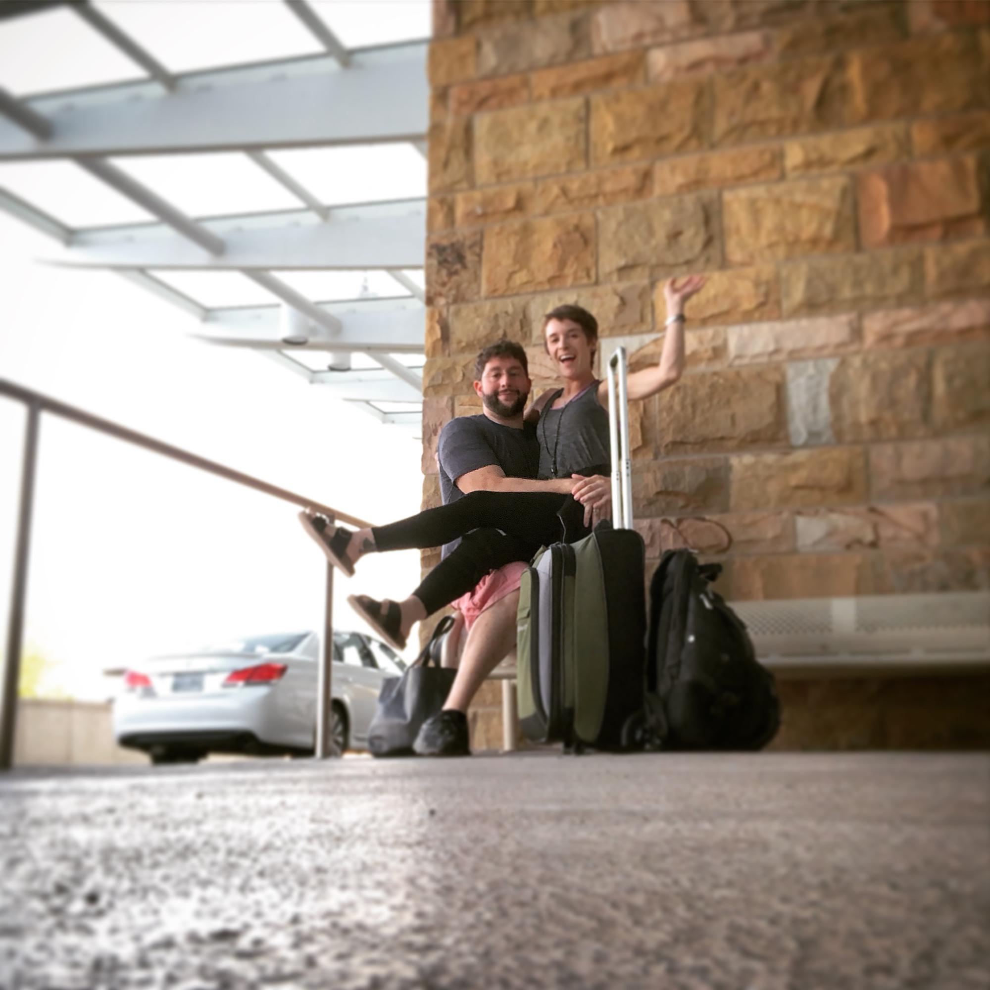 Our first trip together after dating 1.5 months. We flew to Tampa and had THE BEST time together! That's where we both discovered the mutual love of theme parks and roller coasters!