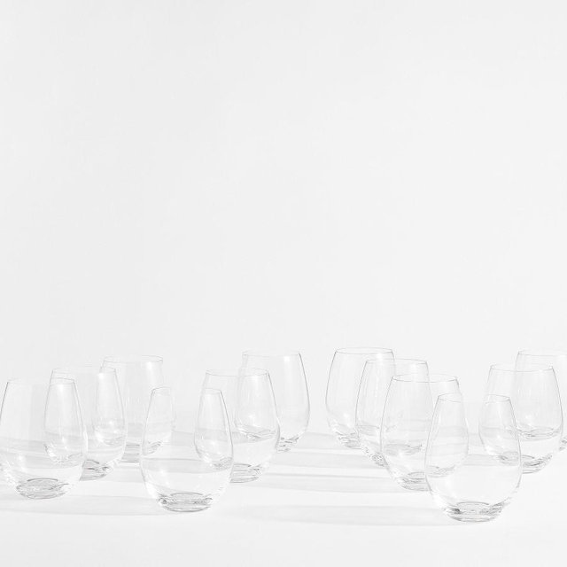 Caterer's Box Stemless Wine Glasses, Set of 12