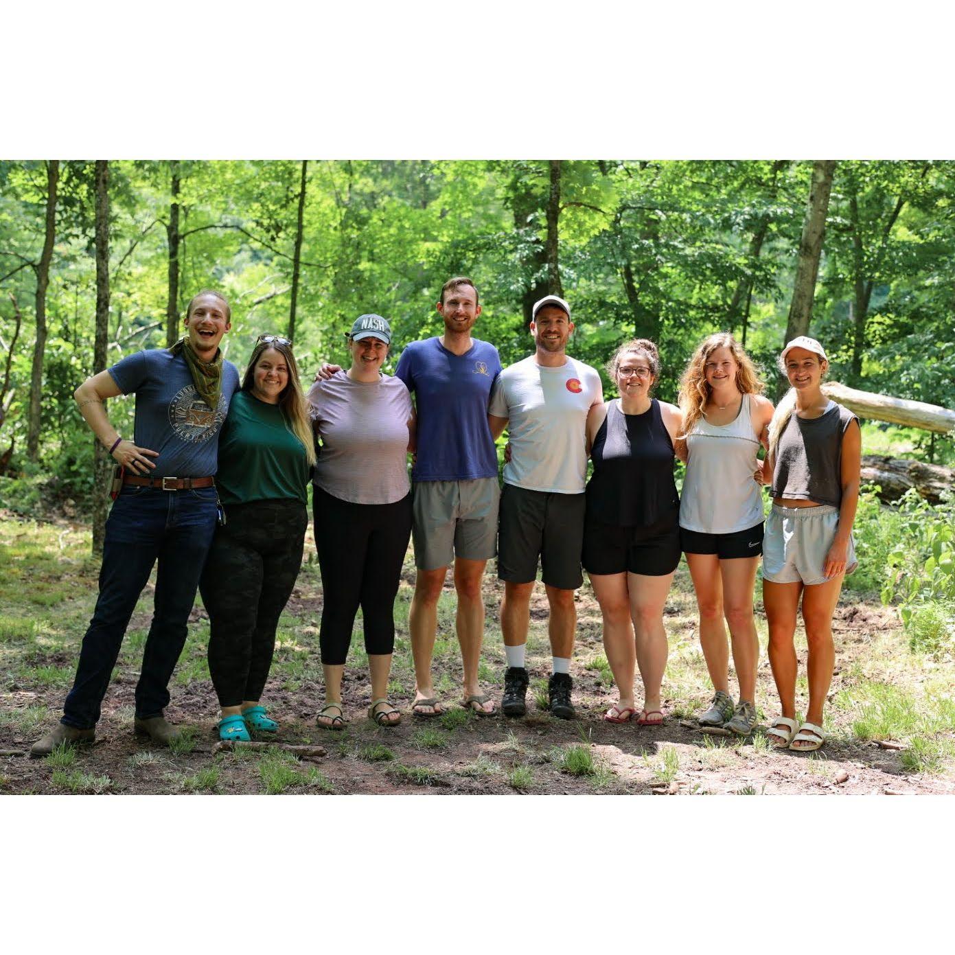 A group camping trip at Hager's Haven, one of Ben and Aimee's favorite places to be!