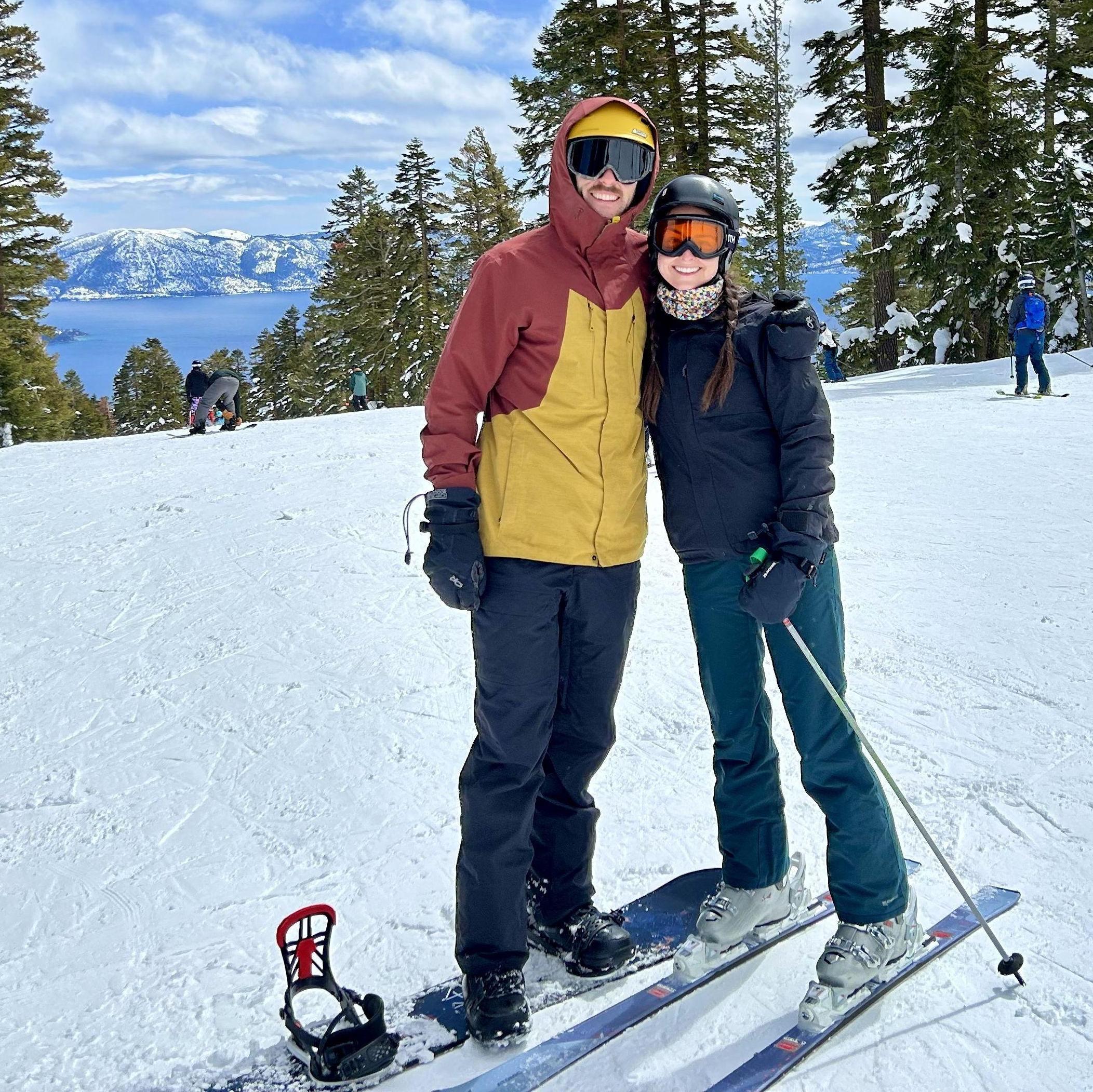 Daniel has turned Hallie into a skier!