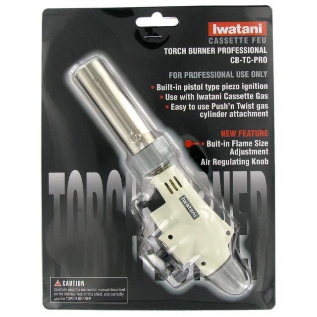 Iwatani Cooking Torch - Professional Culinary Butane Creme Brulee and Food Torch Burner