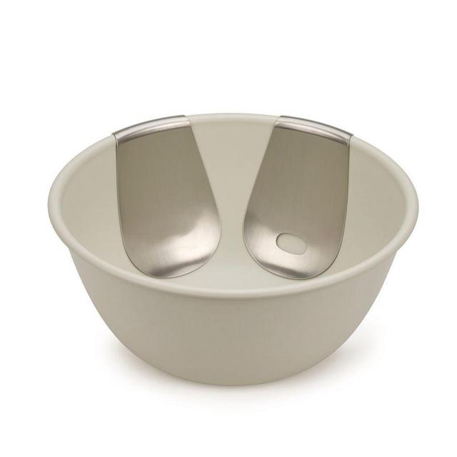 Joseph and Joseph Uno 3 Piece Salad Bowl and Server, Stone