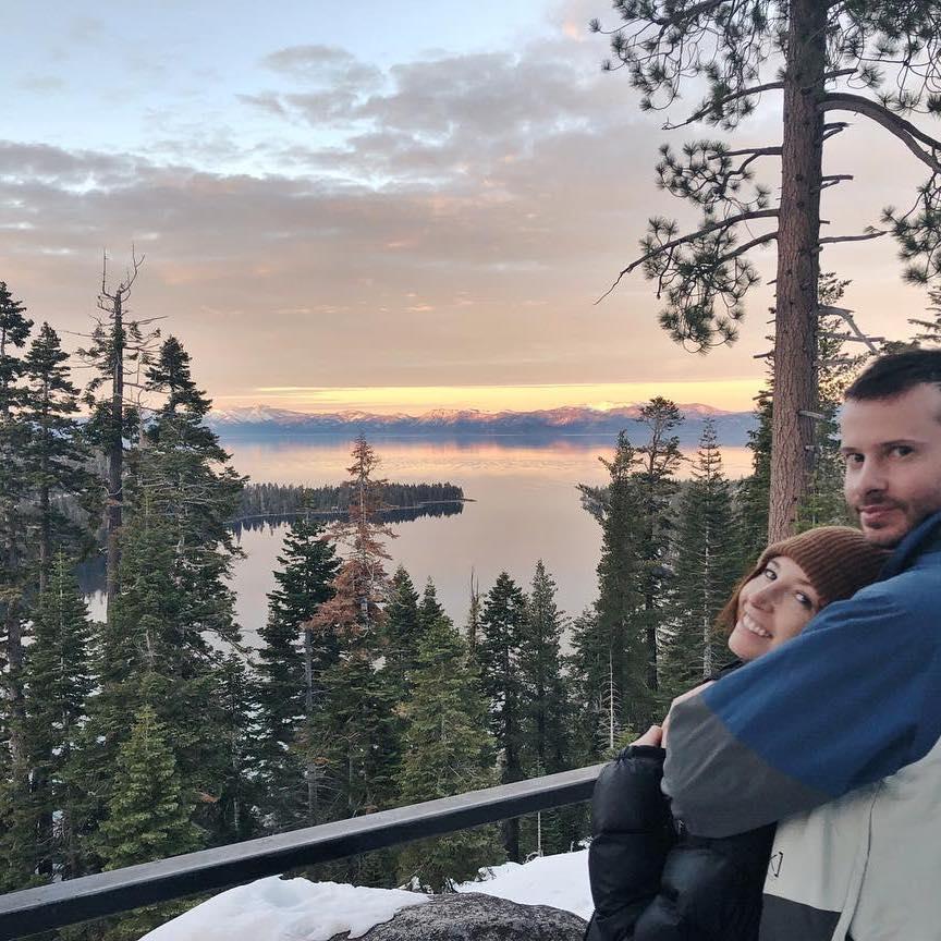 Our first trip together and our first "I love yous" in Tahoe visting Ryan's childhood friend Jordy.