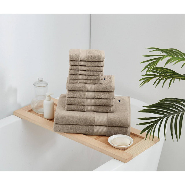 Royal Velvet 2pk Turkish Cotton Bath Towels Khaki