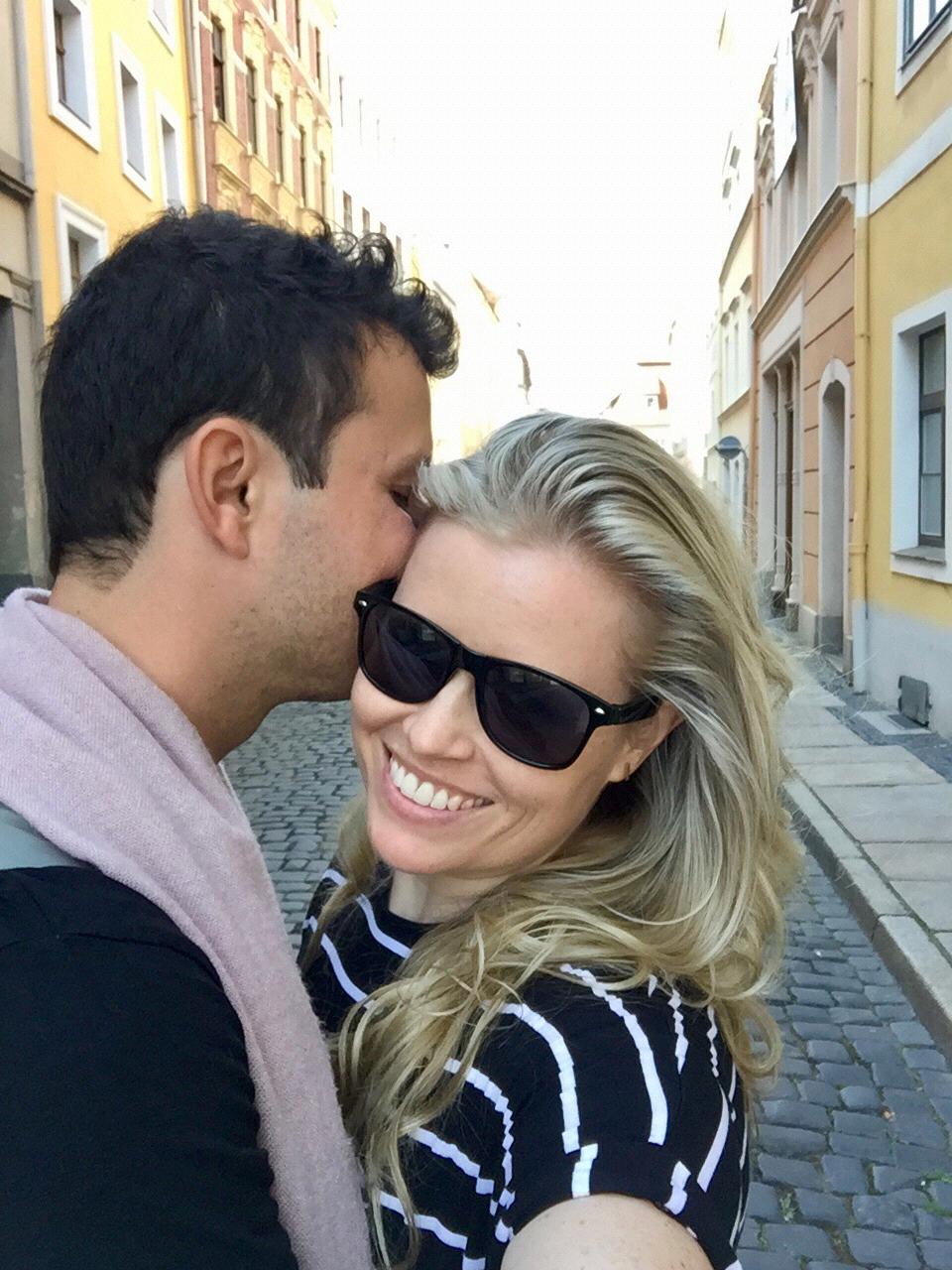 'I think he likes me...' 
We had just met. Our first day hanging out!
- Görlitz