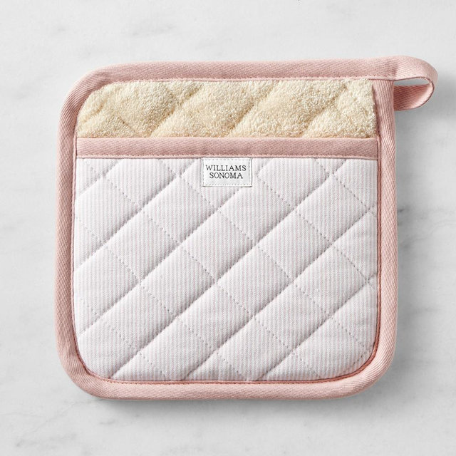 Williams Sonoma Heritage Stripe Potholder, Dusty Rose