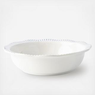 Sitio Stripe Indigo Serving Bowl