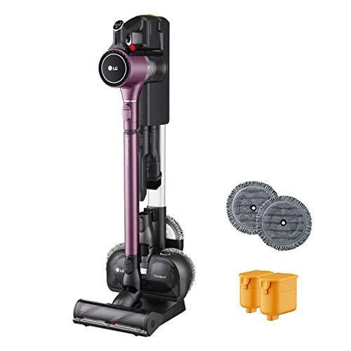 LG CordZero A9 Kompressor with Power Mop, Two Batteries, for Hard-Floor, Carpet, Car (A929KVM) Cordless Stick Vacuum, Vintage Wine