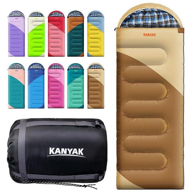 Camping Sleeping Bag, 32℉ Sleeping Bags for Adults Kids Teens Cold Weather Warm Sleeping Bag Winter for 3-4 Season Camping, Camping Gear Equipment, Traveling, and Outdoors