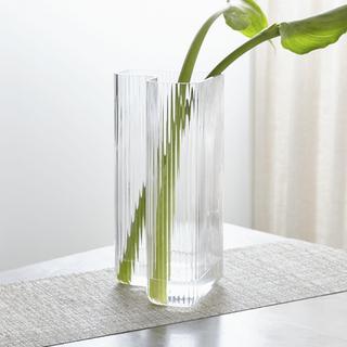 Alanya 16” Ribbed Glass Nesting Vase