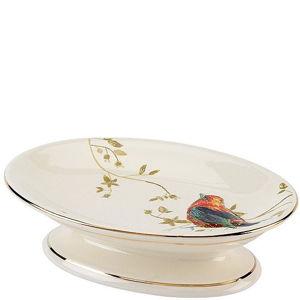 Avanti Linens Gilded Birds Ceramic Soap Dish | Dillard's