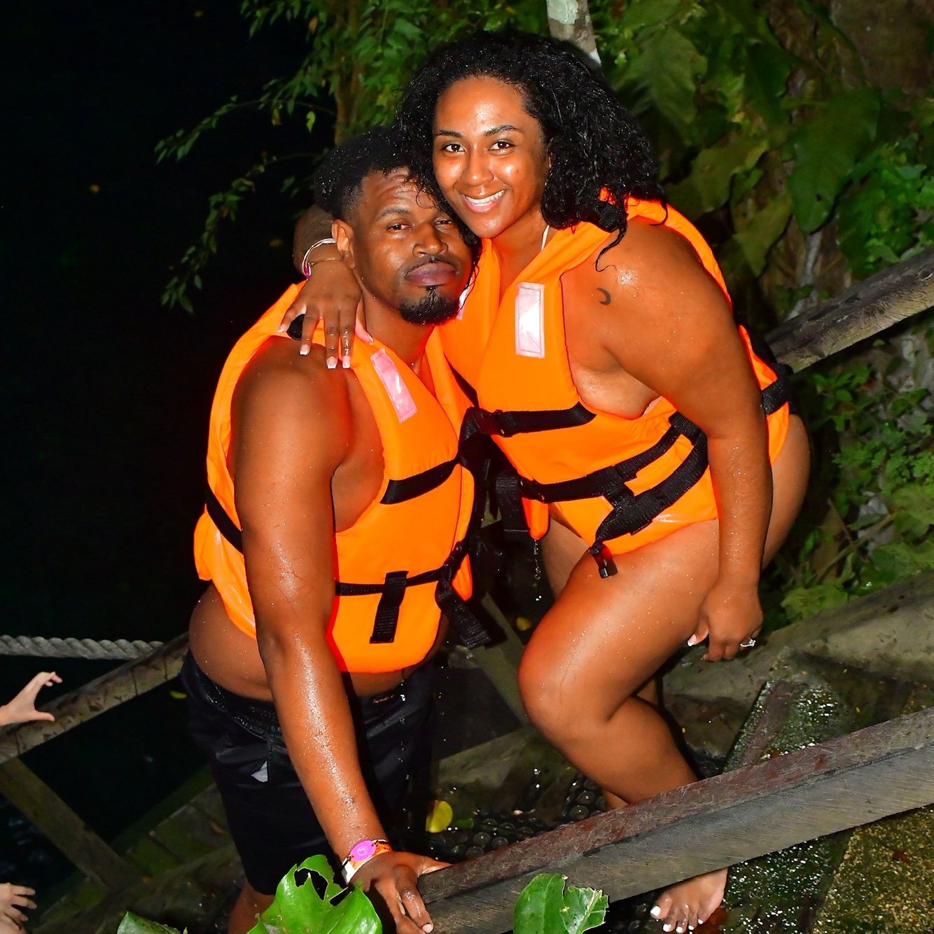 Leaving the Cenote in cancun!