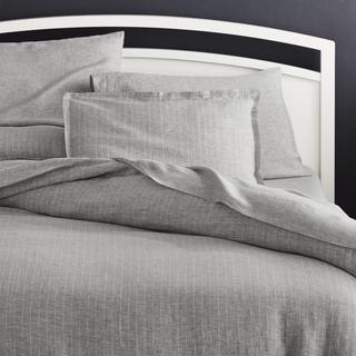 Linen Pinstripe Duvet Cover