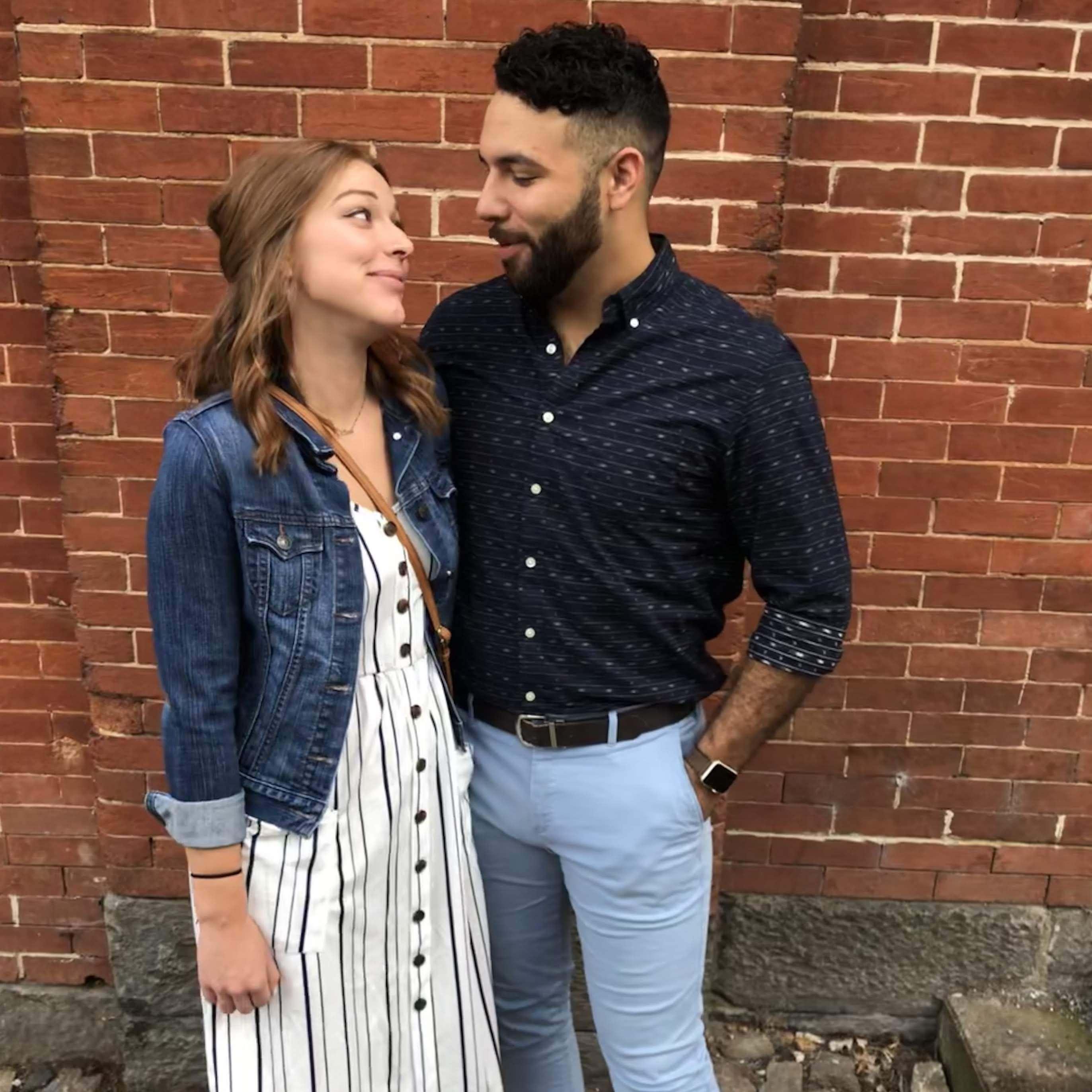 Our first picture together. Also the night Jose officially asked me to be his girlfriend.
