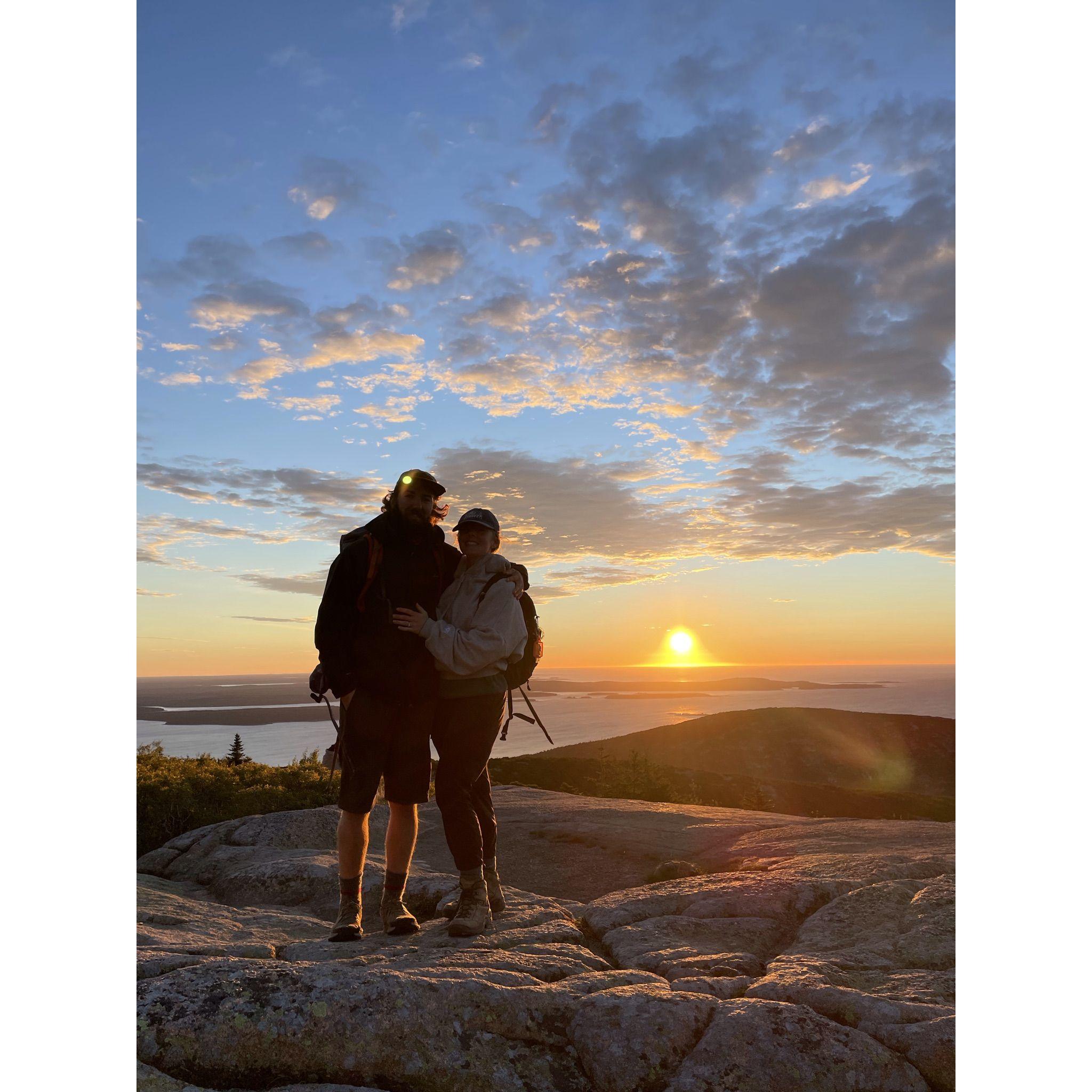 The Proposal - Sunrise Hike up Mt Cadillac, Acadia, Maine - 9.16.22