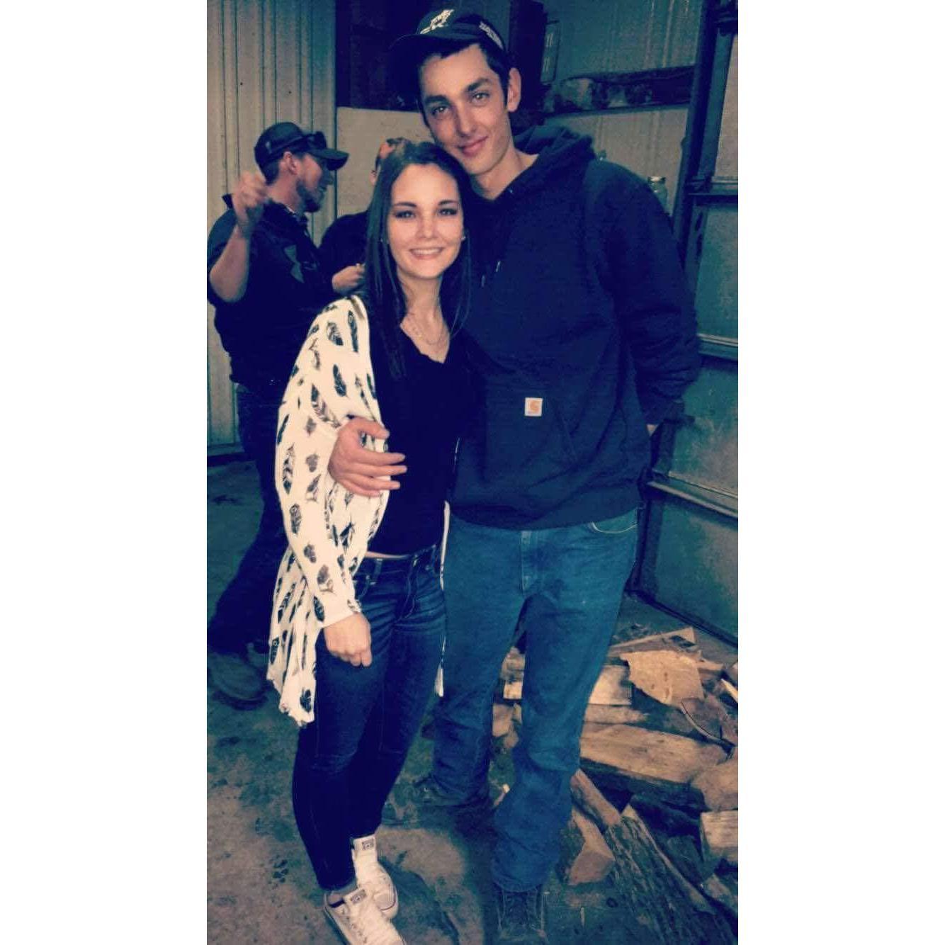 Our first picture as a couple