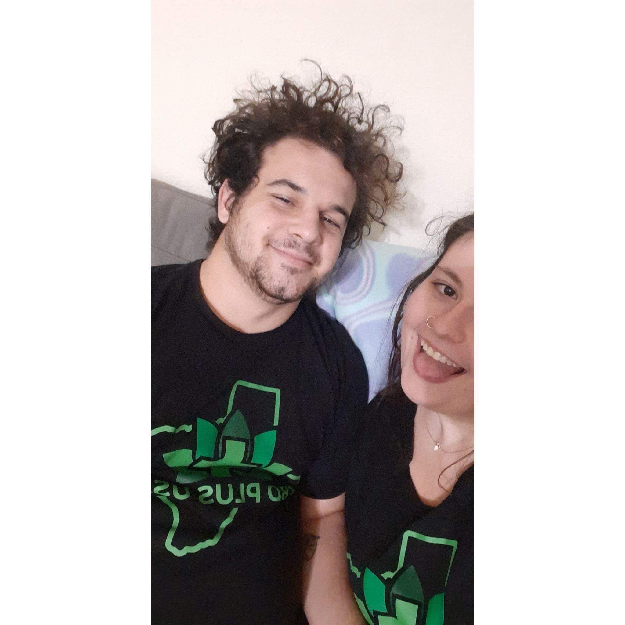 no other caption but "His hair" is fitting