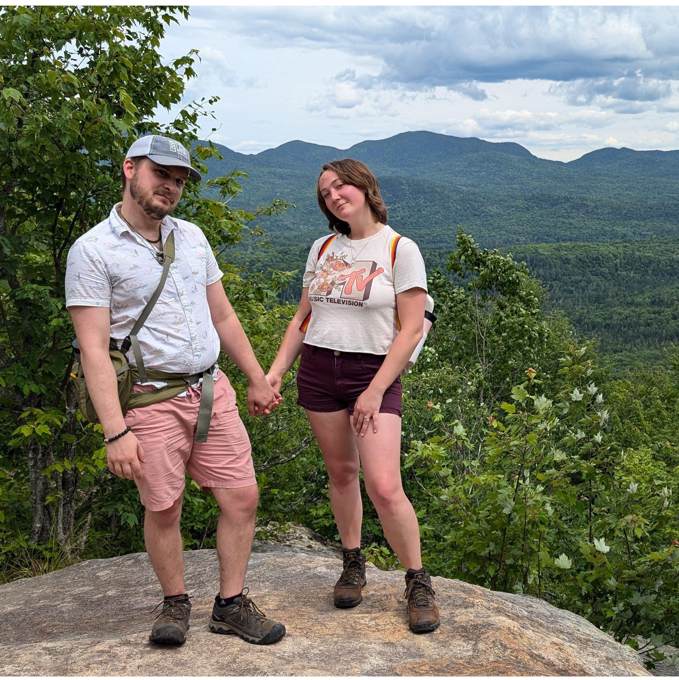 One of our favorite things to do together is hiking mountains!