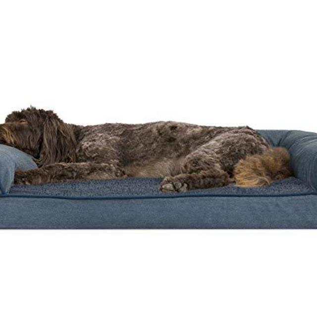 Orthopedic Quilted Sofa-Style Pet Bed