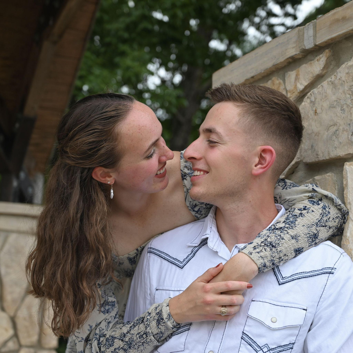 Jackson and Zoe's 2 year anniversary pictures at the Bush Library