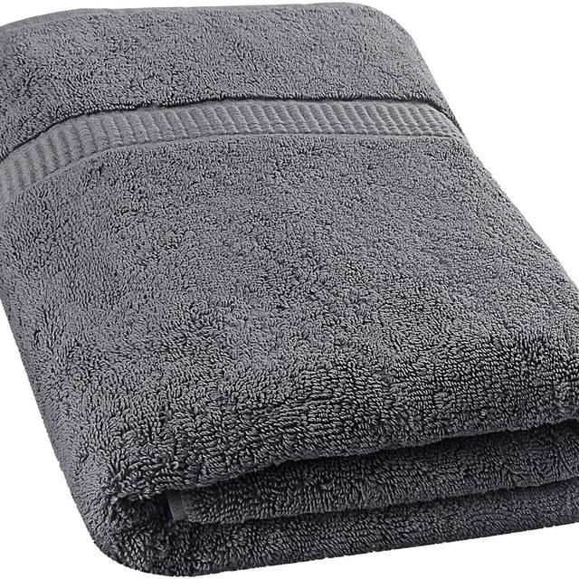 Utopia Towels Soft Cotton Machine Washable Extra Large (35-Inch-by-70-Inch) Bath Towel, Gray