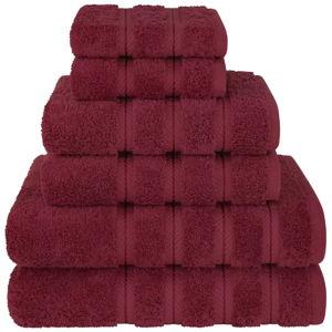 American Soft Linen Luxury Turkish 6 Piece Towel Set, 100% Cotton Soft Absorbent Bath Towels for Bathroom