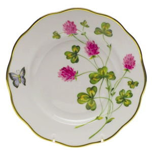 Herend American Wildflowers Salad Plate (Red Clover)