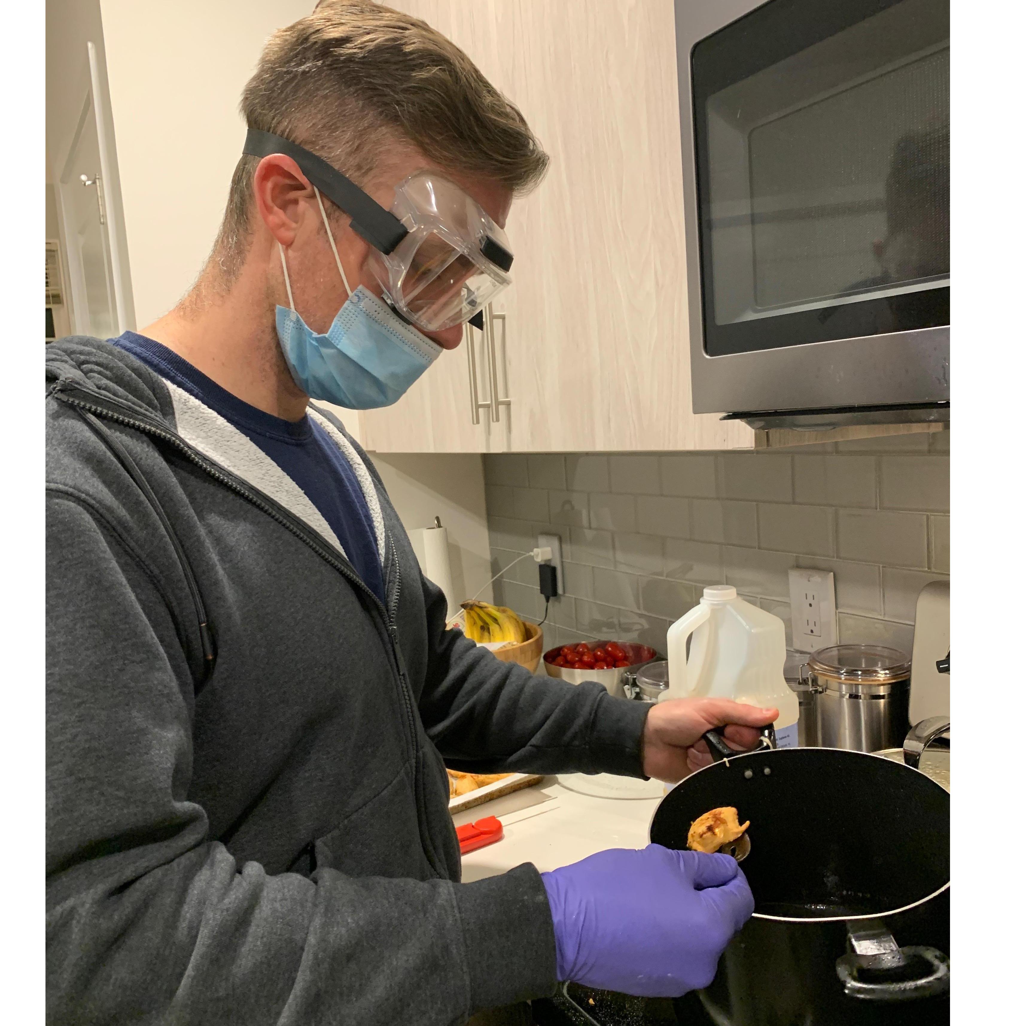 safety first when you fry fish