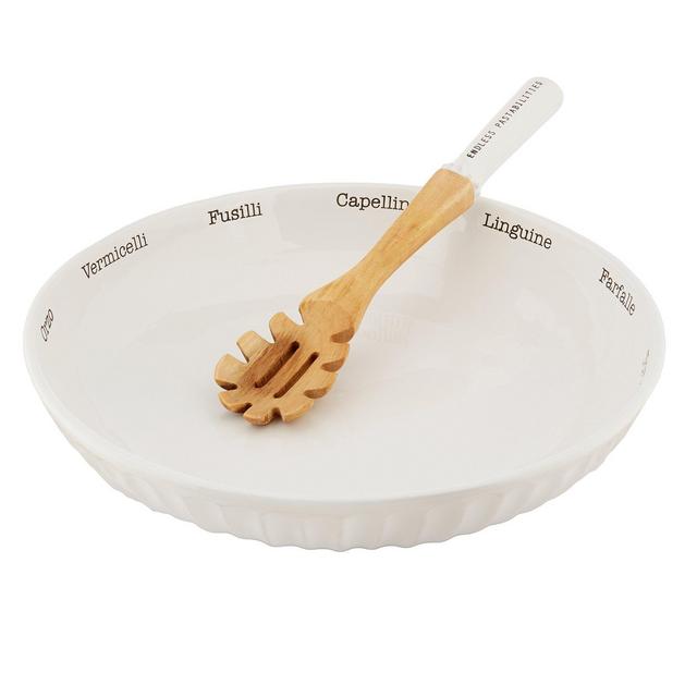 Mud PieCirca 2-Piece Pasta Bowl & Server Set