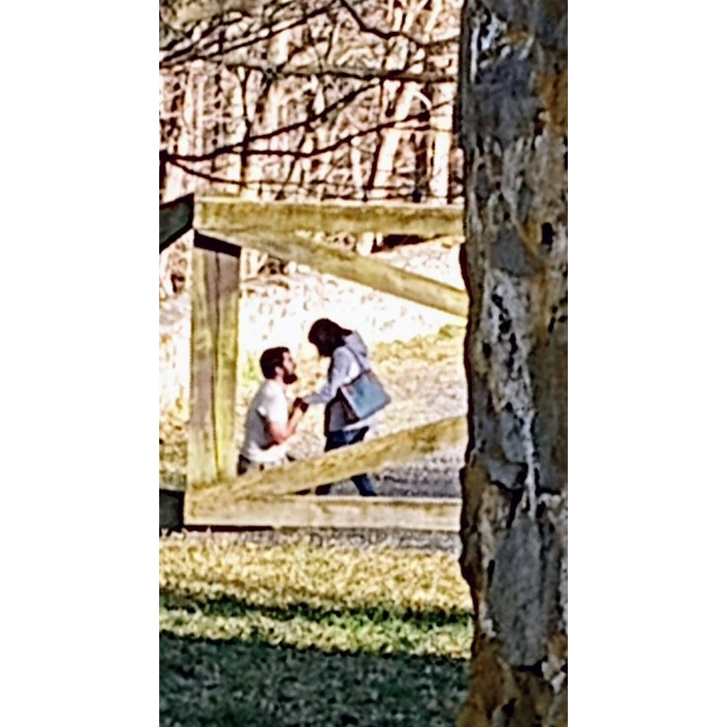 Engaged in April of 2023; At Algonquin park. Picture taken from my mom. And now the planning begins.