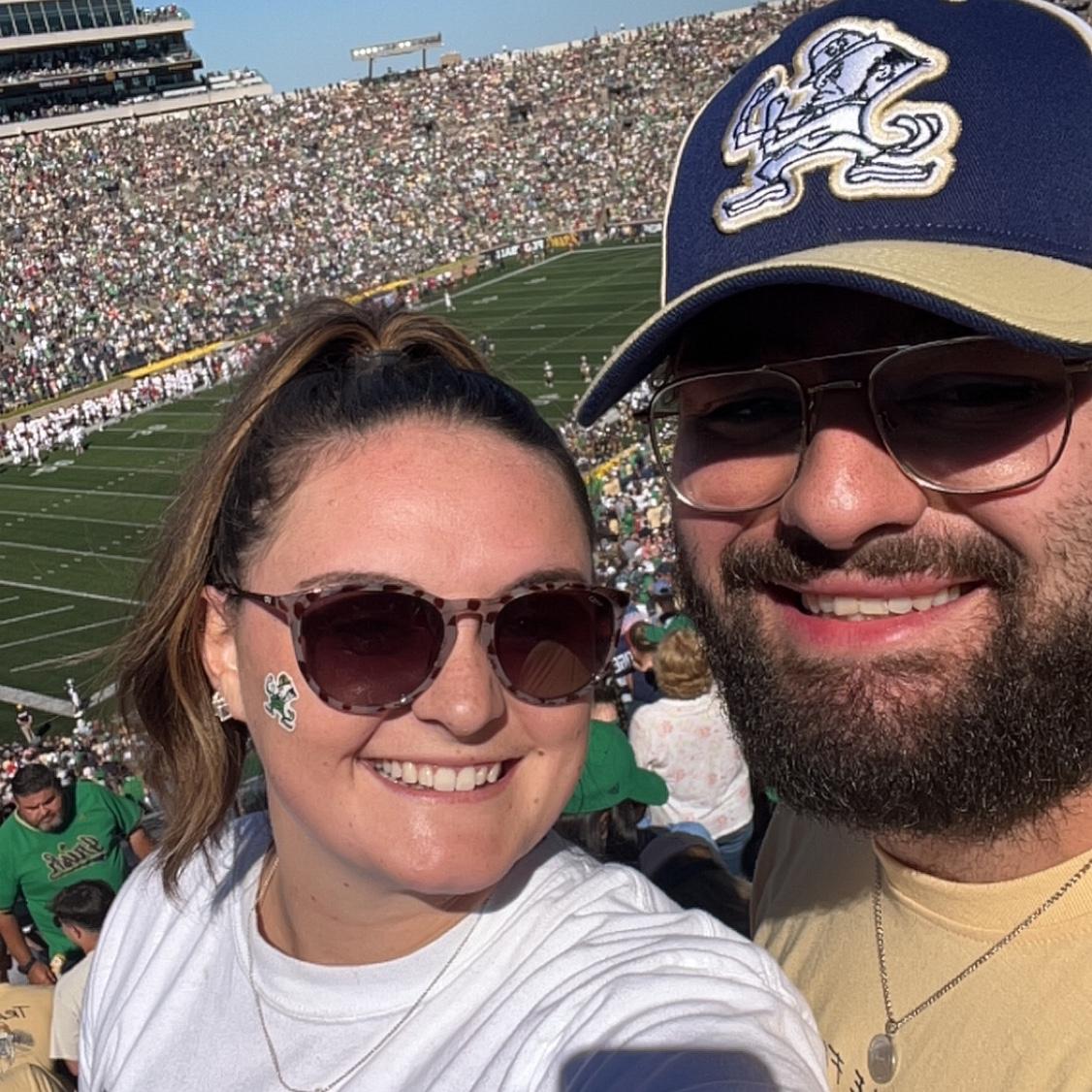 Our first Notre Dame game together!