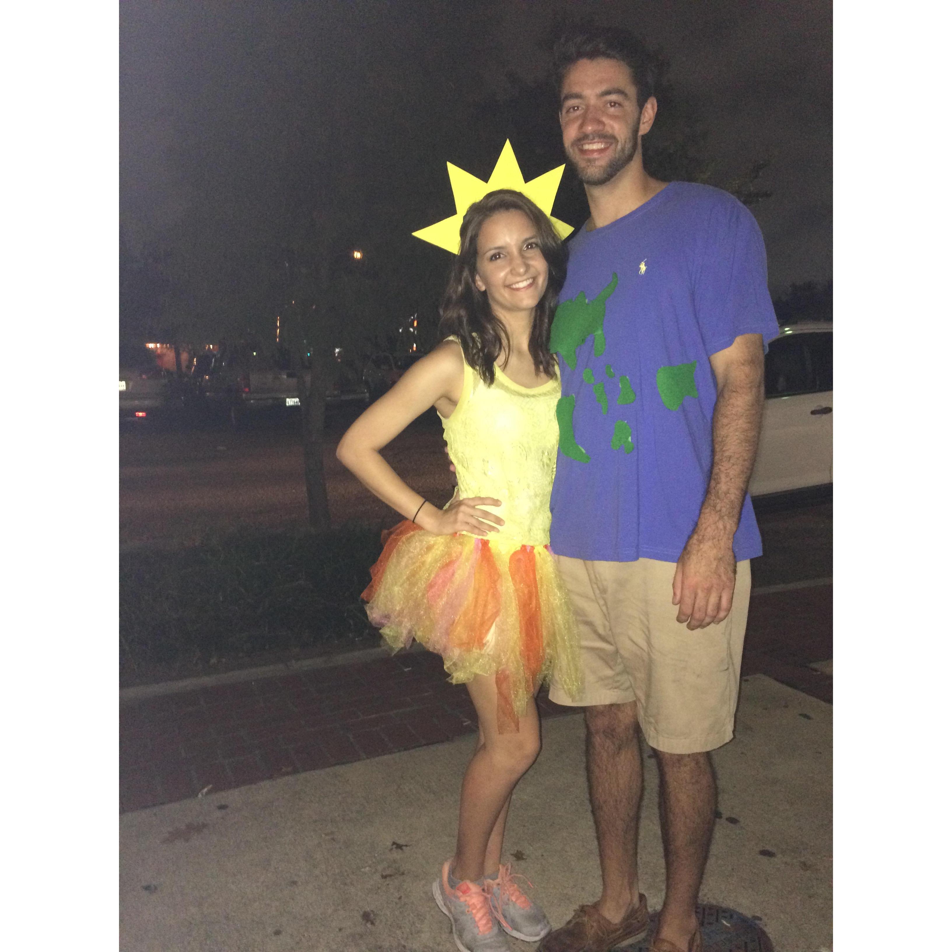 Our tacky tourist costume. Theme was out of this world!