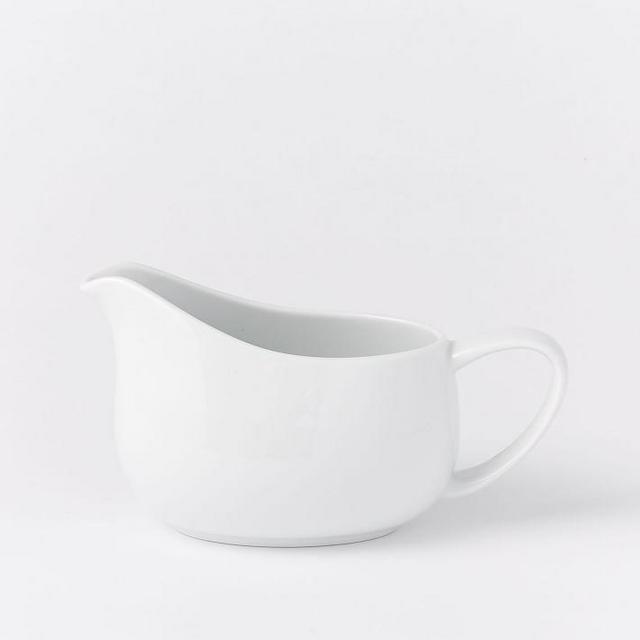 Organic Shaped Porcelain Serveware Gravy Boat