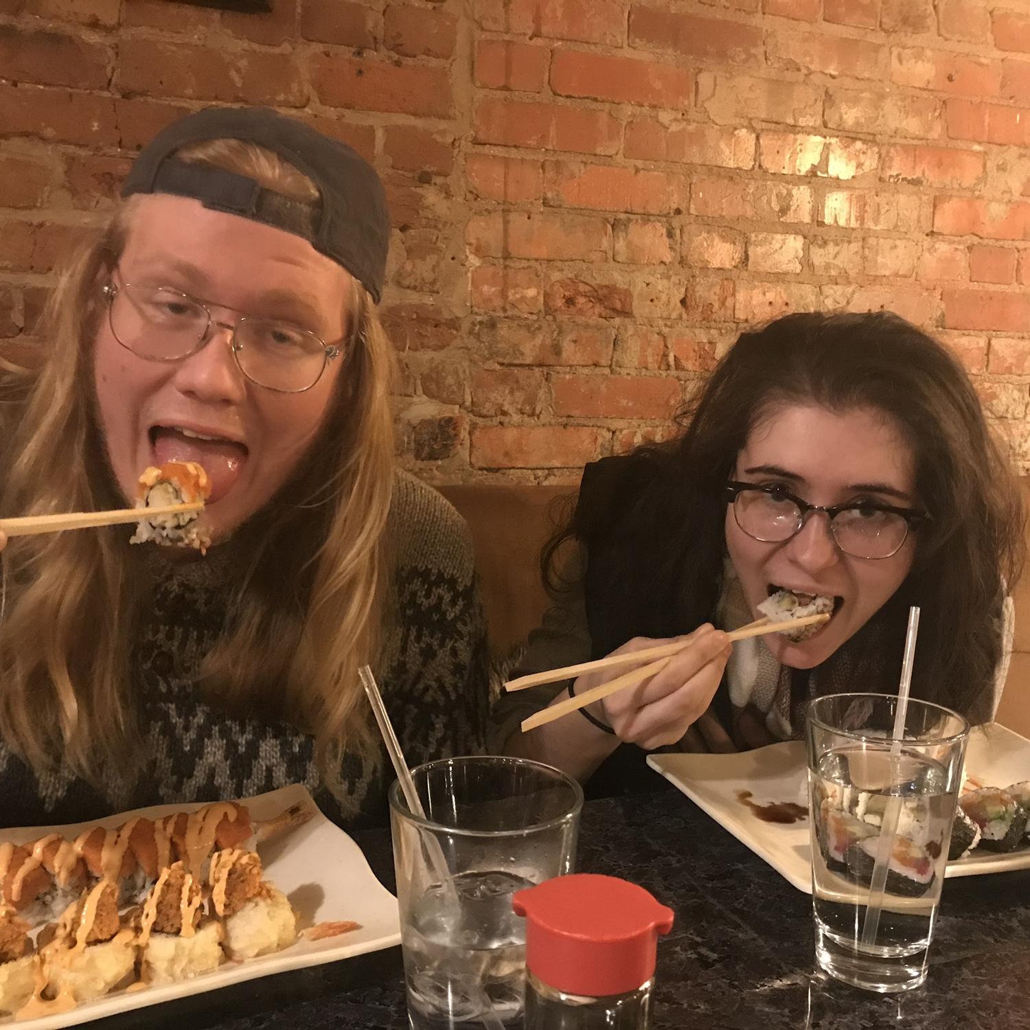 Sushi at Sakana-Ya in Syracuse, NY.
(January 2019)