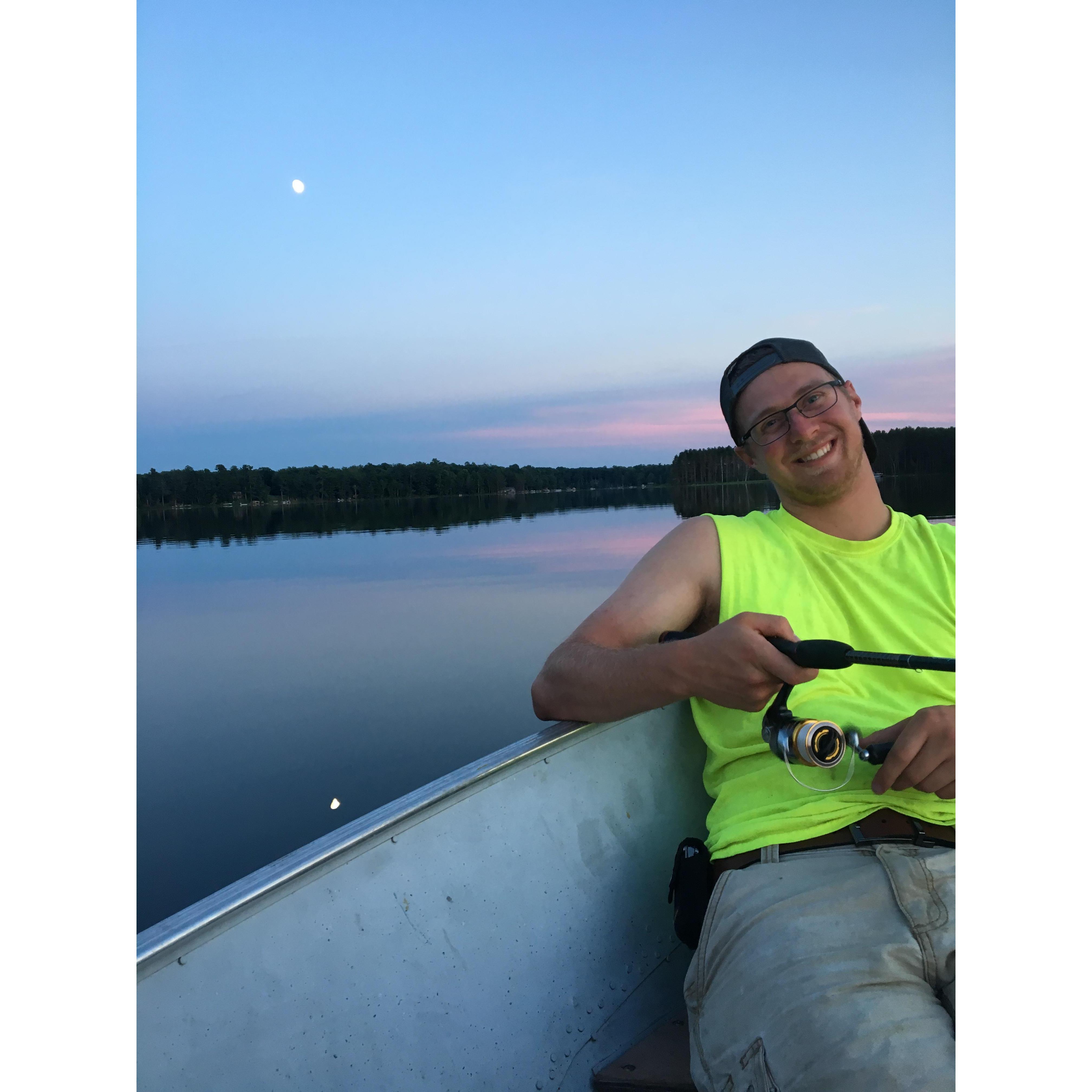 HE'S A BABE. I love fishing with him.