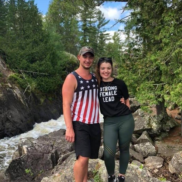 Orr, Minnesota - The Payne family's fishing trip. (Shelby thanks Papaw Don and DJ for teaching her how to cast)