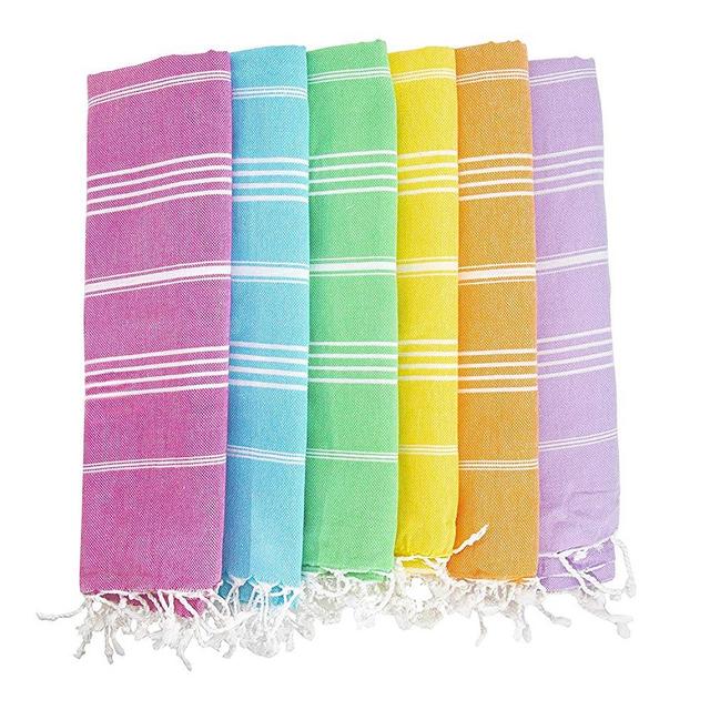 HAVLULAND (Set of 6 100% Turkish Cotton Beach Pool Towel Absorbent Set 70'' X 39''