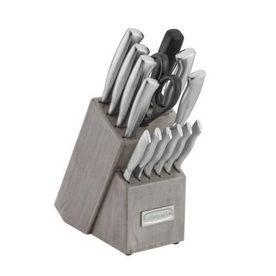 Cuisinart 15pc Stainless Steel Knife Block Set