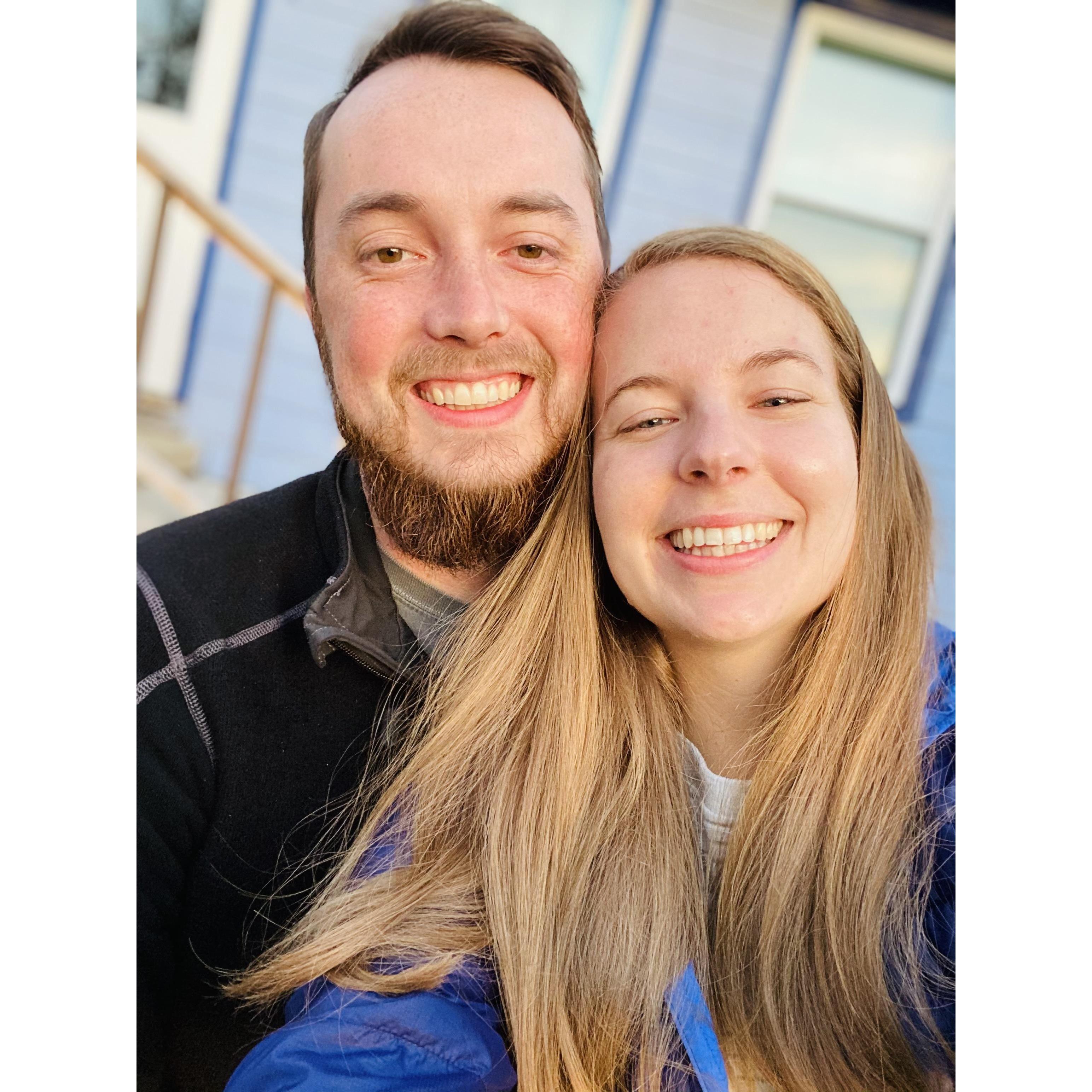 Last photo as a dating couple, before we got engaged!