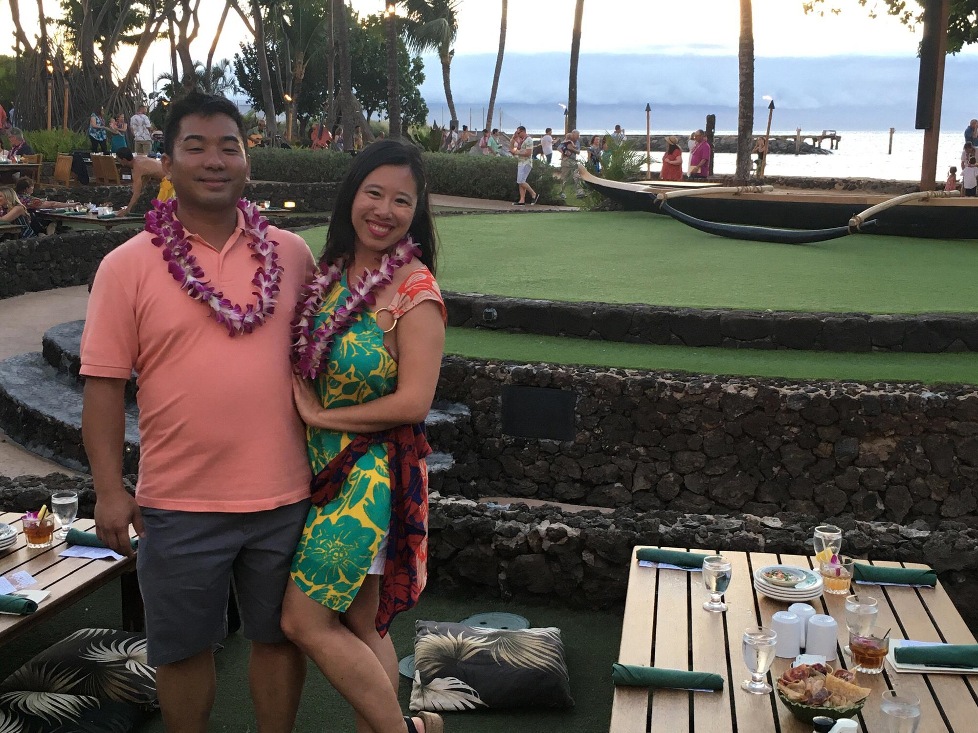 Hawaiian luau - 3 month anniversary