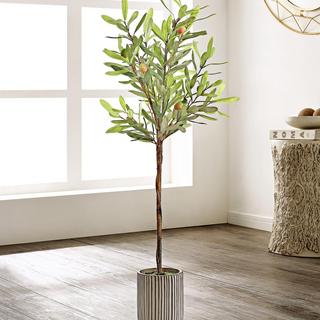 Faux Olive Potted Tree