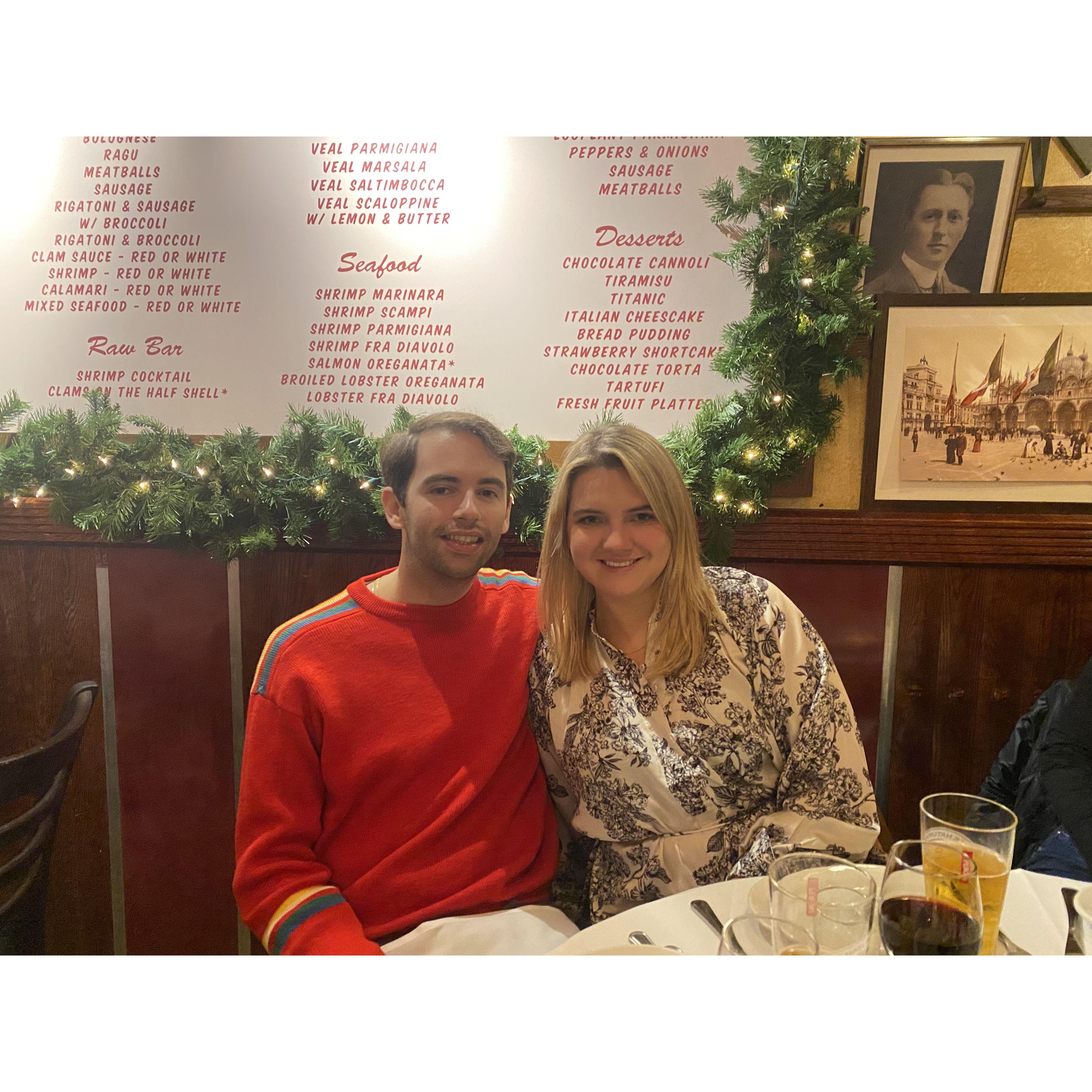 Holiday dinners at Carmines.