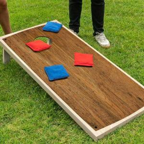 Cornhole Game Set 4' x 2' Hardwood Design