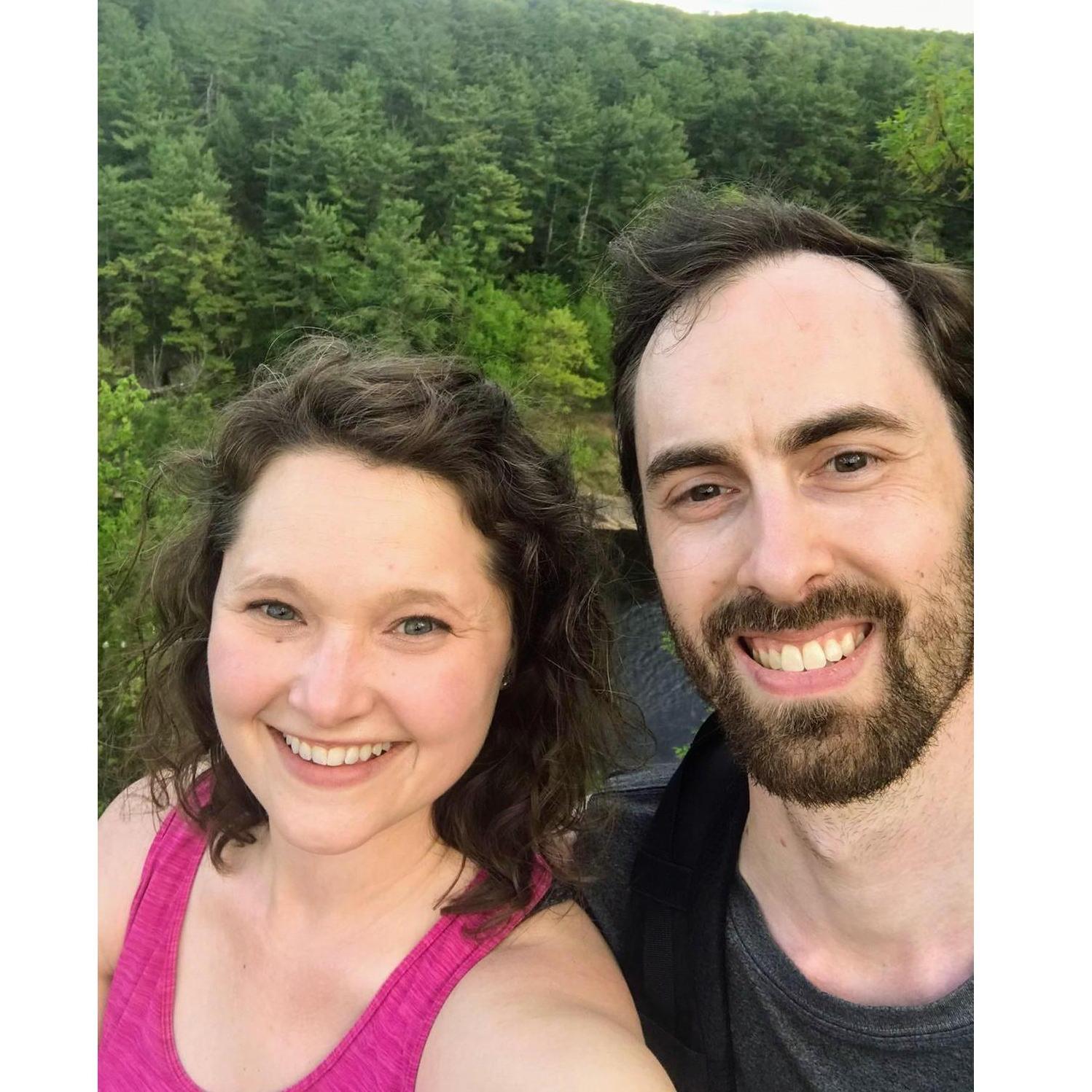 Hiking at Taylor's Falls, May 2020.