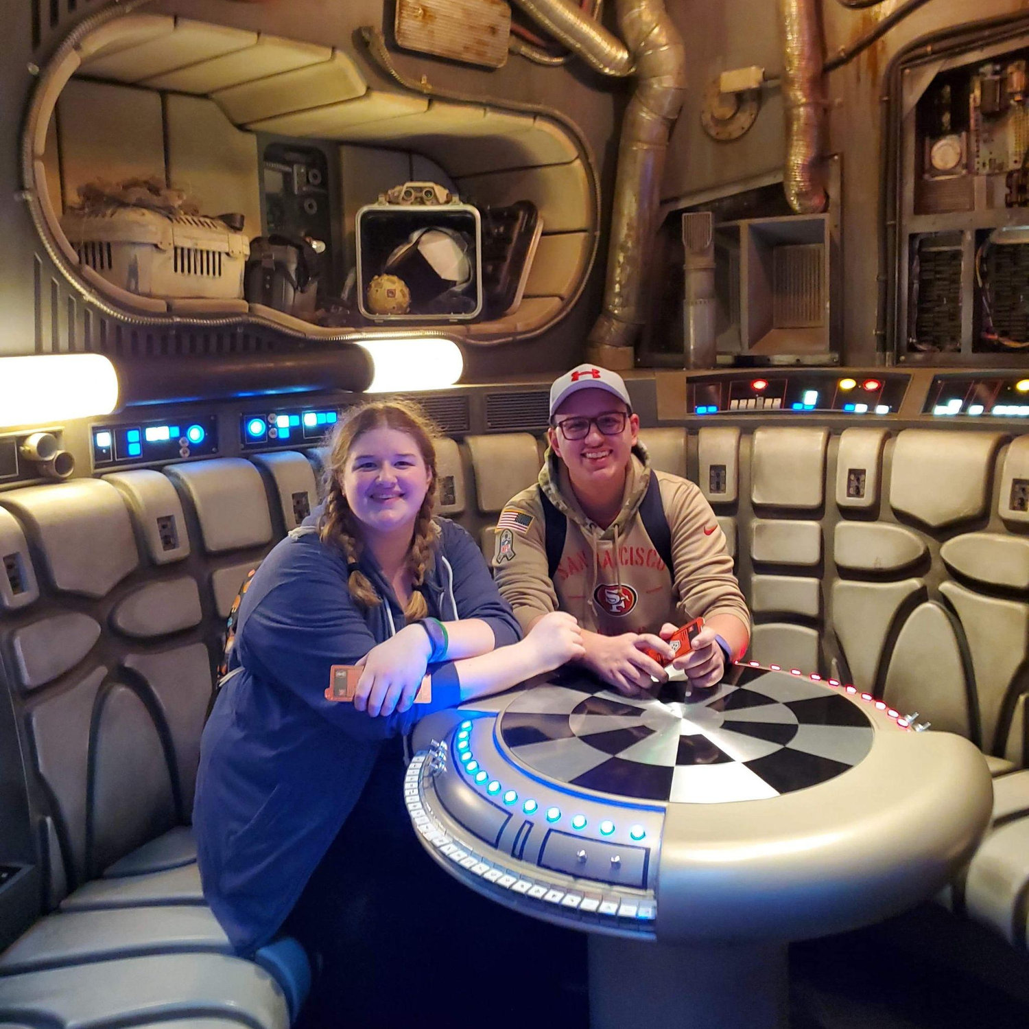 The millenium falcon ride at Disney. yes, we crashed, and YES we still had a BLAST.