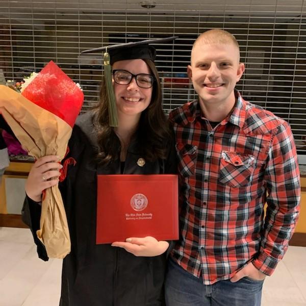 Both of us at my graduation for my Bachelors degree.