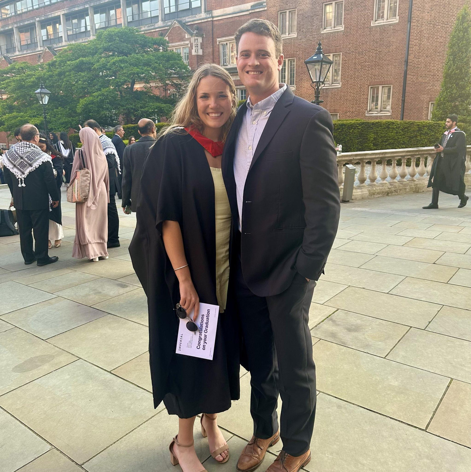May 2024 - Only about 1 month after Ryan moved to Columbus, we made the trip back to London for grad school graduation!