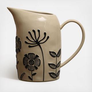 Hand-Painted Pitcher