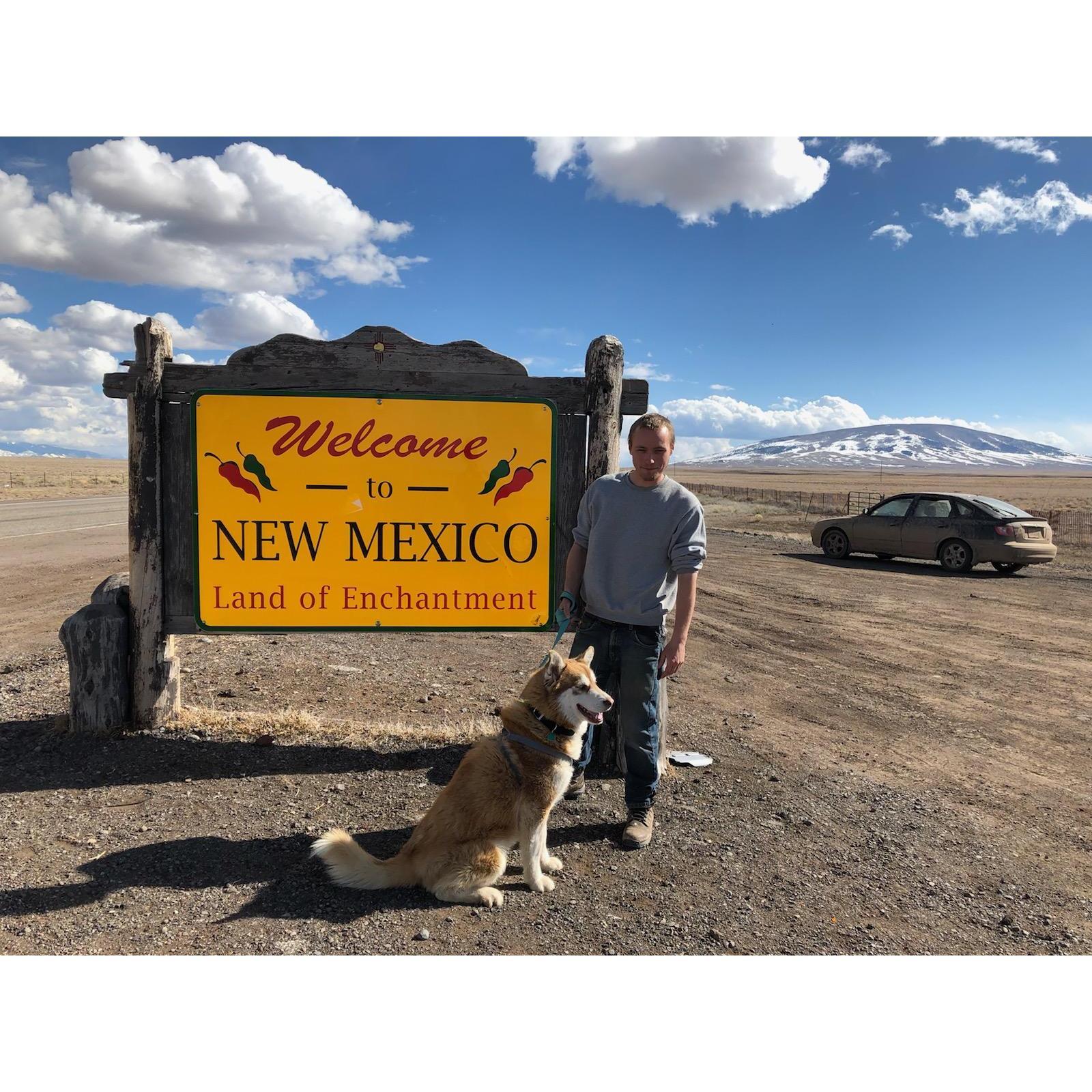 We moved to New Mexico and adopted Red in 2018.
