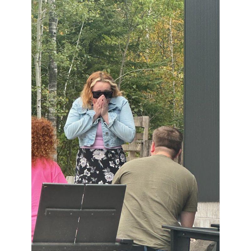 The moment Kayla said "yes!"